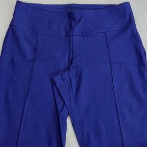 JOFIT Athletic Pants Size L Bootcut Wide Waistband Pockets Women's Deep Blue